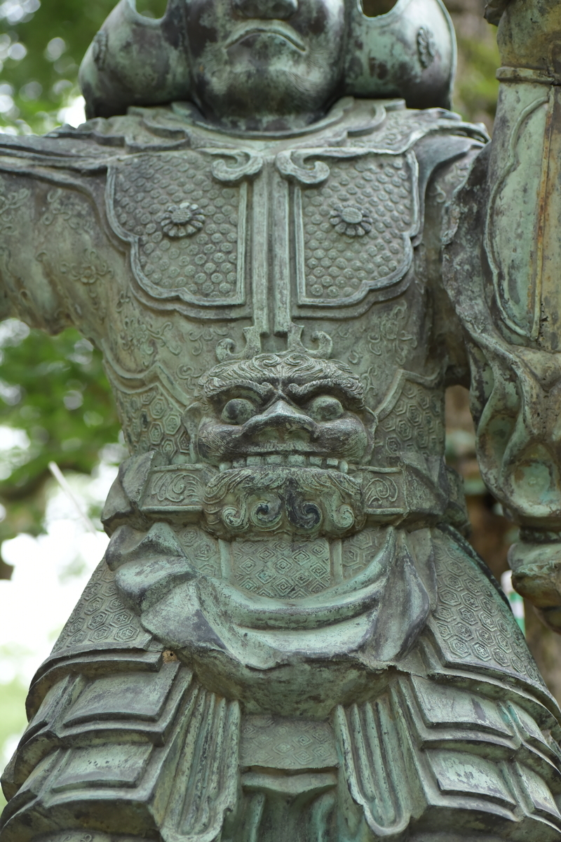 福岡県遠賀郡岡垣町大字高倉　高倉神社の毘沙門天像