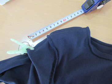 意外と簡単 七分袖 肩で袖丈を短くする方法 ママちゃんの自由帳