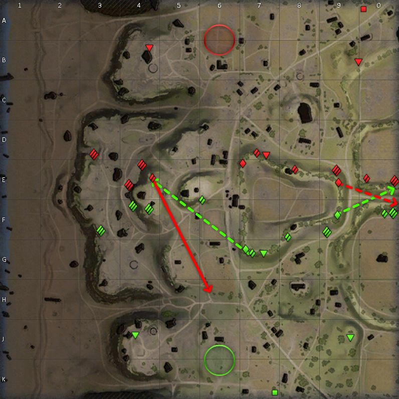 Wot 各mapの初動ポジション一覧 Wot初心者脱出ブログ れいしき