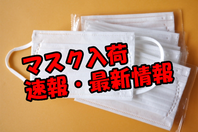 マスク入荷