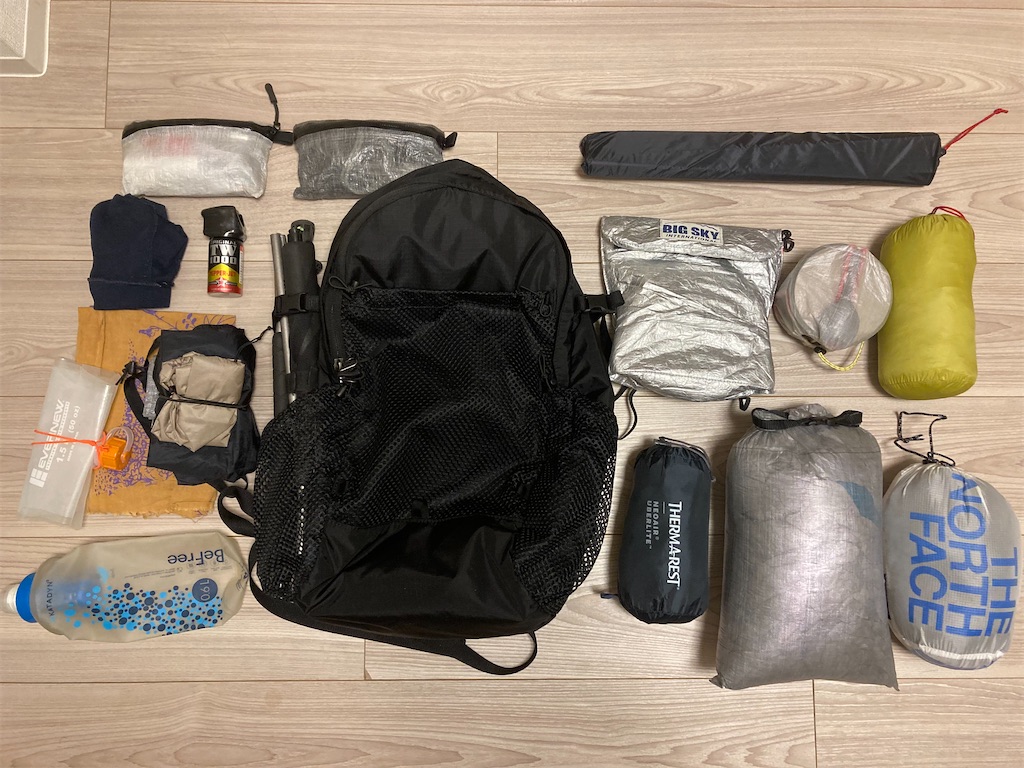 パッキングバニティバッグ(L) UL登山