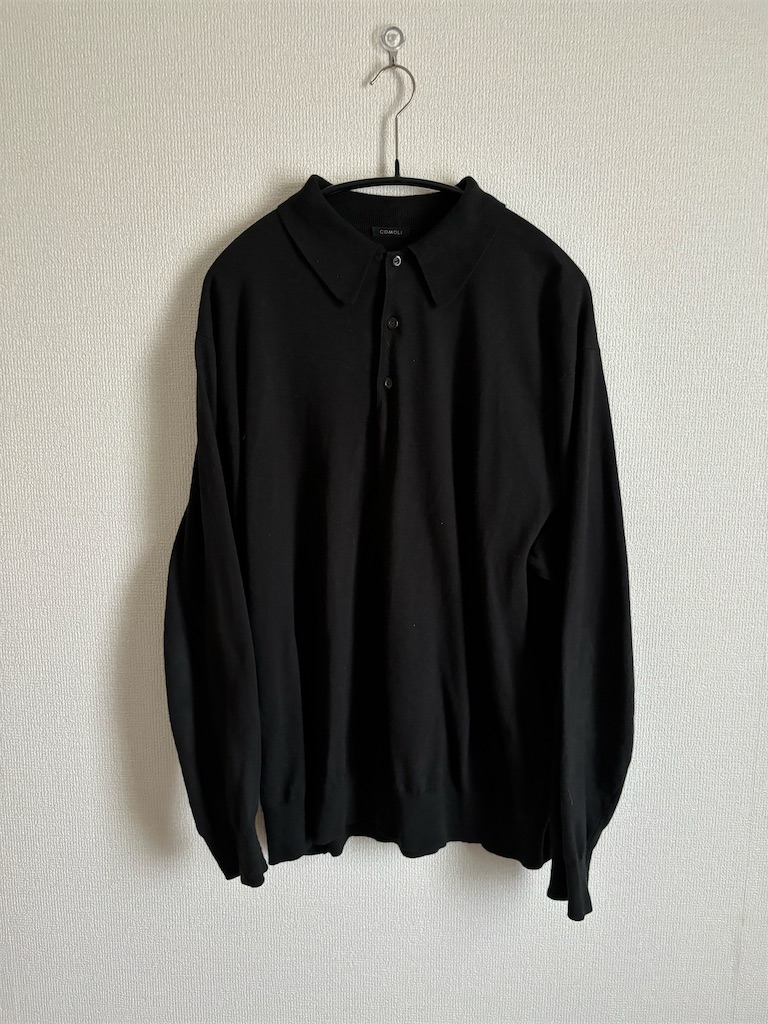 COMOLIのコットンニットポロ - get ready