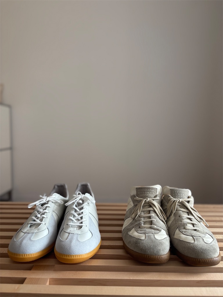 オリジナルのジャーマン購入と、マルジェラジャーマンとの比較