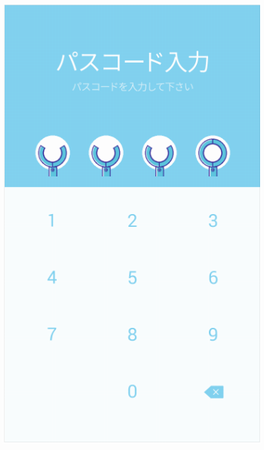 LINE着せかえ／6＋1ロボット■青