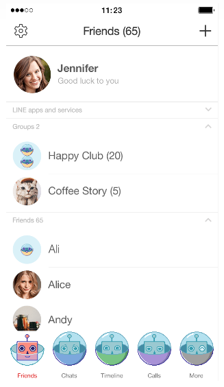 LINE着せかえ／カプセルロボット
