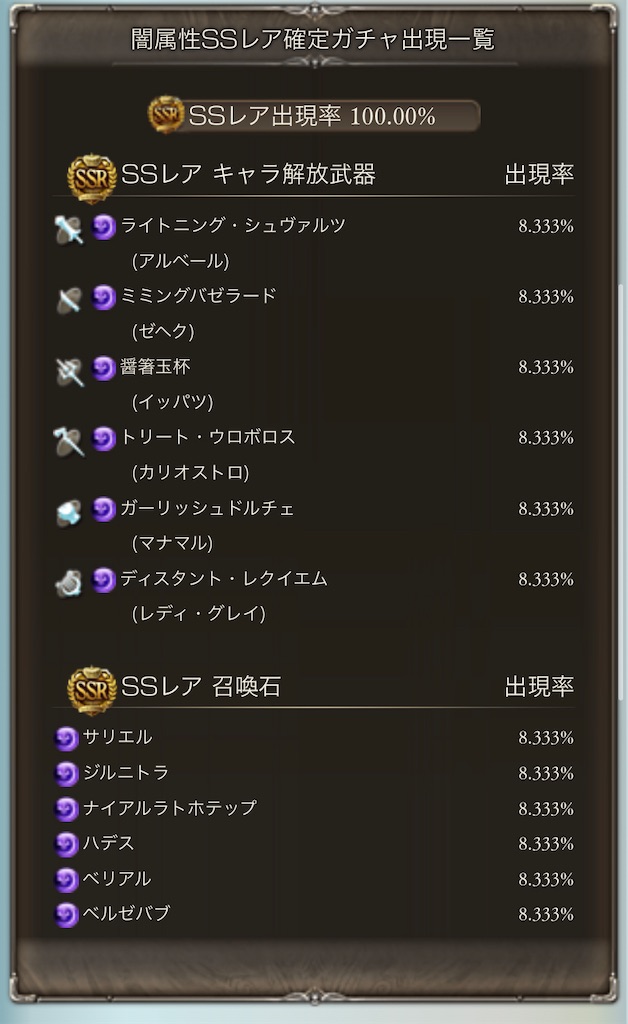 22 06 11 属性別スターレジェンドガチャ開催 グラブル備忘録