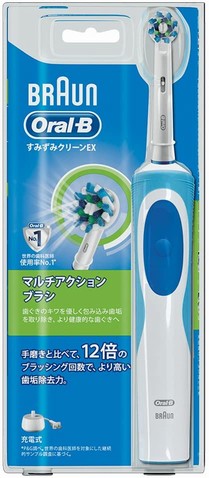 ブラウン オーラルB 電動歯ブラシ すみずみクリーンEX 1モードタイプ D12013AE