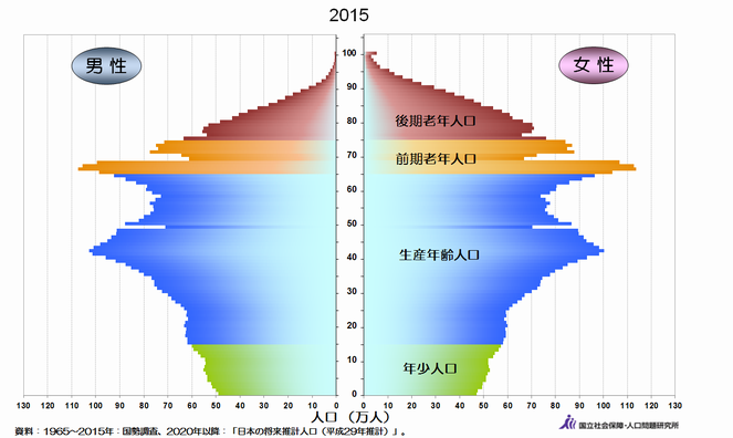 2015年人口ピラミッド