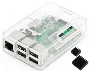 Raspberry Pi3 Model B ボード＆ケースセット (Element14版, Clear)-Physical Computing Lab