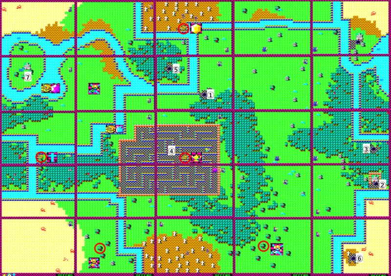 ハイドライドの地上MAP