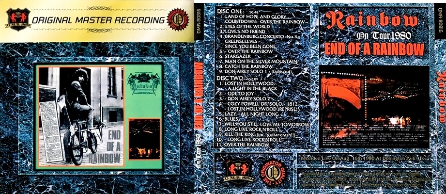 レインボー　On Tour 1980　All Night Long　プレス2CD Rainbow レインボー/Tokyo,Japan 5.9.1980
