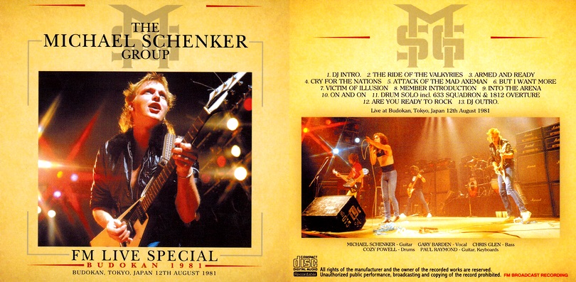 Michael Schenker Group - Japan Tour 1981 Bootleg File - END
