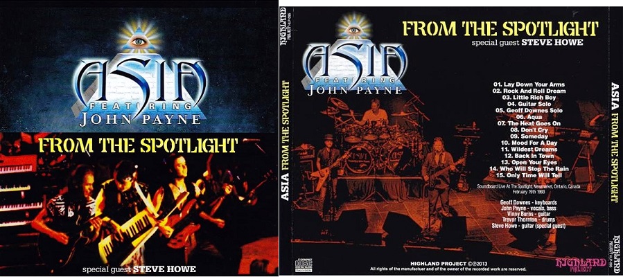 エイジア】ASIA (Geoff Downes・John Payne) - Tour 1992 Bootleg File 