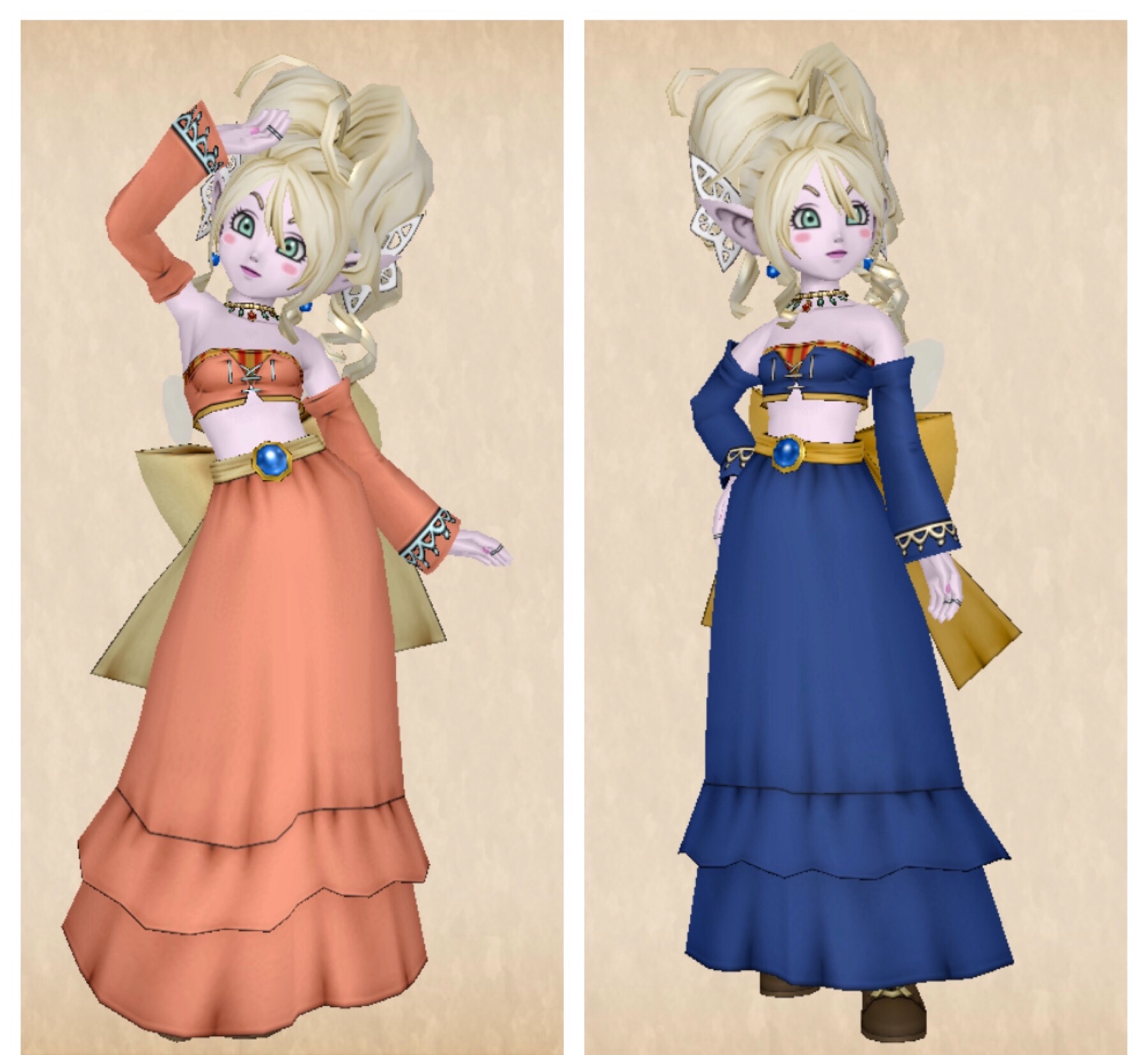 ドラクエ10 ローラ姫のドレス下を使ったドレスアップ例をいくつか考えてみた ドレア ロイのドラクエ大好きブログ ドラクエ10 ローラ姫のドレス下を使ったドレスアップ例をいくつか考えてみた ドレア ロイのドラクエ大好きブログ
