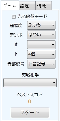 ヘ音記号ト音記号全調に対応