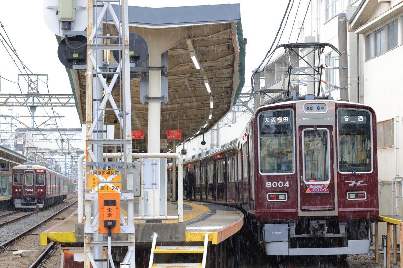 阪急2002Fや箕面線+能勢電回送を撮影～雲雀丘花屋敷付近にて_26/01/31