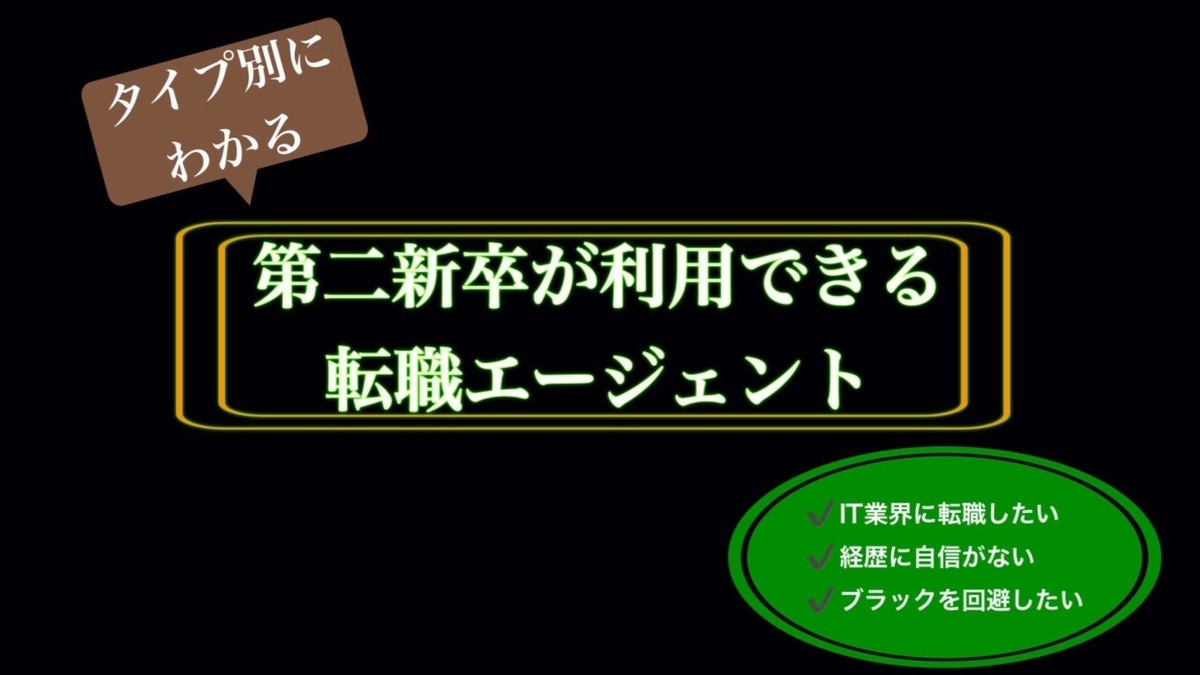 迷わない 第二新卒が利用できるおすすめの転職エージェントを タイプ別に3つ以内のみ紹介 最適が見つかる あ るぐれいはいかが