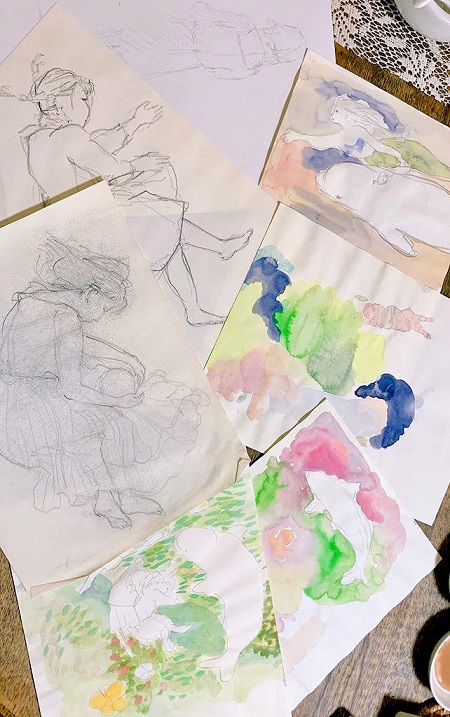 インタビュー05：日本画家・磯﨑菜那さん 生きものを愛する画家が描く