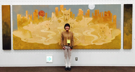 インタビュー06：日本画家・板垣夏樹さん 神聖な仮想動物が導く、ここ