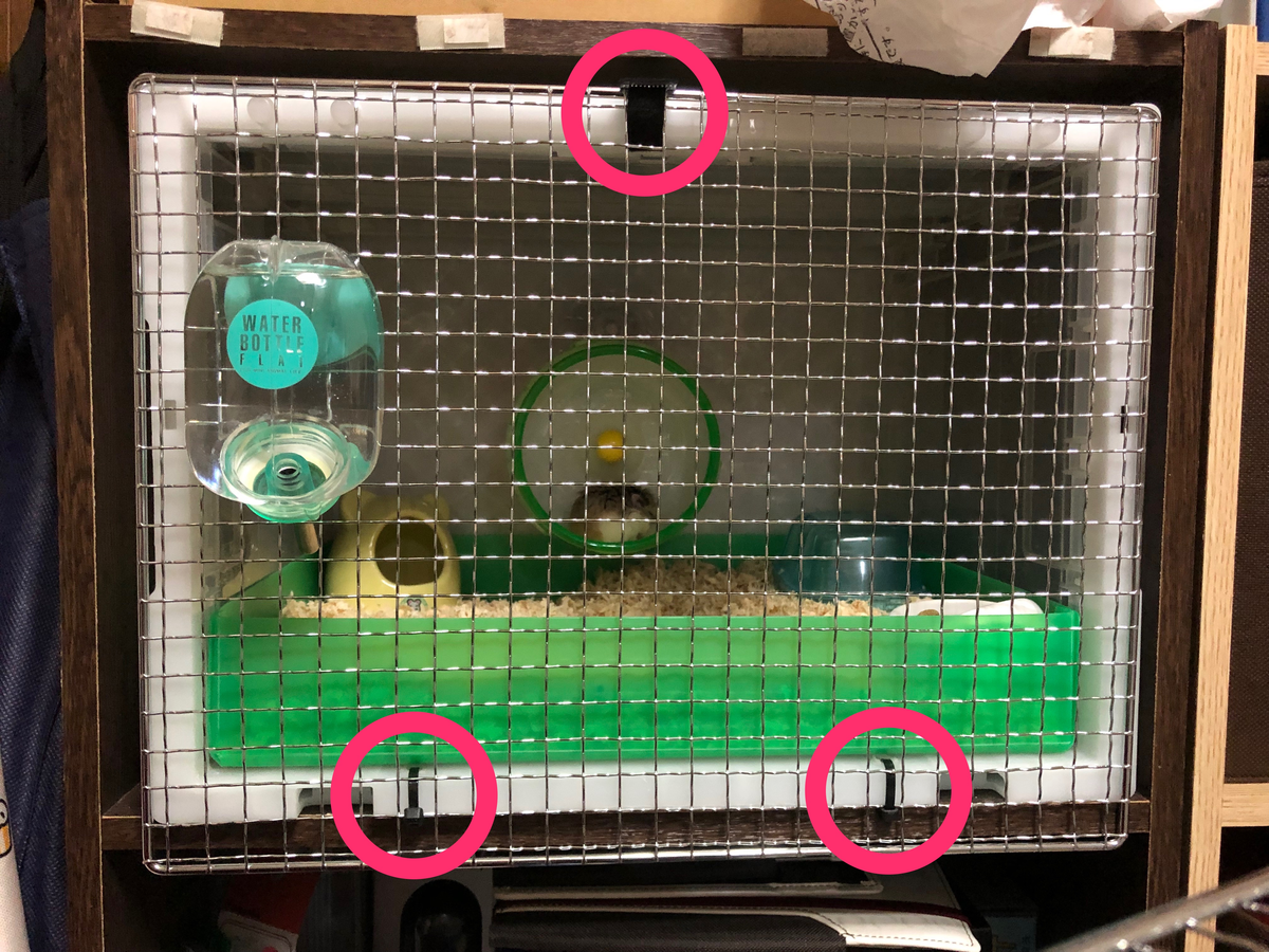 ハムスター飼育用品セット＋ステンレス製の棚 ふくらみ