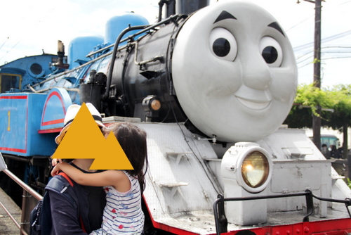 静岡 子連れ 旅行 トーマス号 大井川鐵道 記念撮影 f:id:riekoand:20190719081737j:plain