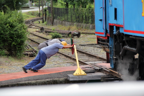 静岡 大井川鐵道 トーマスフェア 子連れ 旅行 機関士 転車 f:id:riekoand:20190719082741j:plain