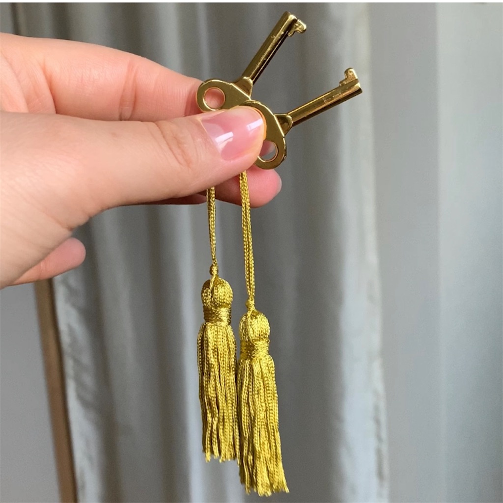 金色の鍵がついた木製の宝石箱を、もう一台迎えました！ - リエコの手帳