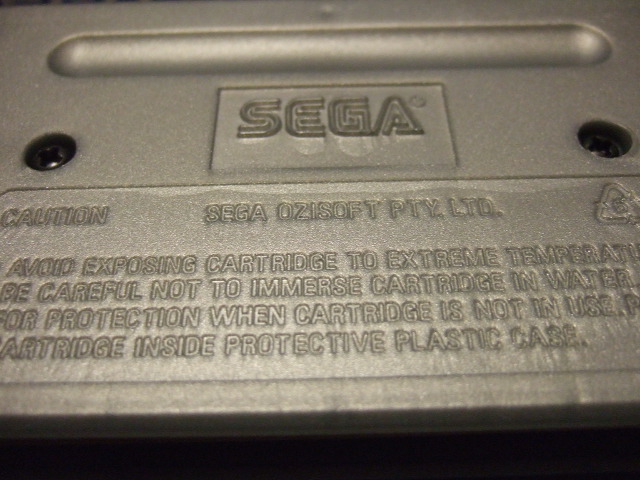 【MD/豪州】 豪州版MEGA DRIVE用ROMカートリッジ 銀版 (1990年頃～) ≪SEGA OZISOFT≫ - ぴこぴこ i ...