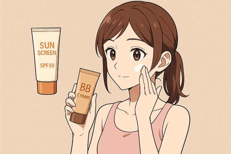 BBクリームと日焼け止めの順番は？間違えると逆効果？正しい塗り方