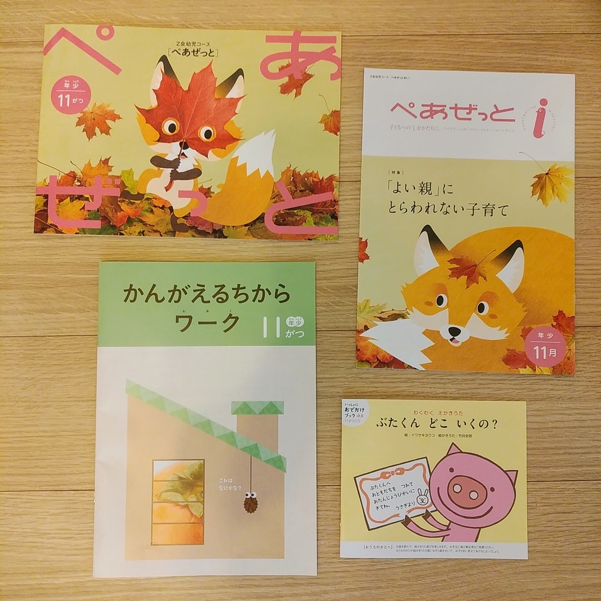 Z会 ぺあぜっと かんがえるちからワークブック 未記入 年少