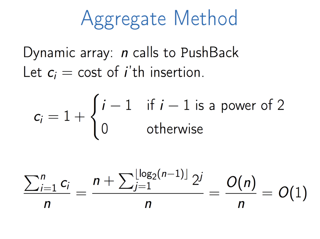 Dynamic Array (Cousera Data Structures week 2) - 機械学習エンジニアの備忘録