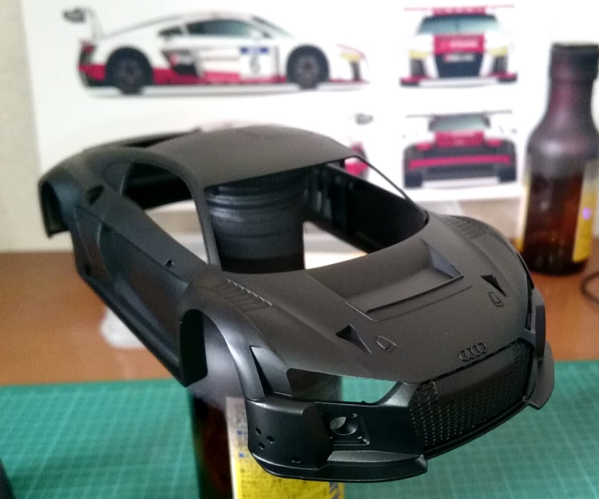 京商　ミニッツ　アウディ　R8 LMS 2015  オリジナル塗装　ボディのみ 京商 ミニッツ アウディ R8 LMS 2015 オリジナル塗装 ボディのみ