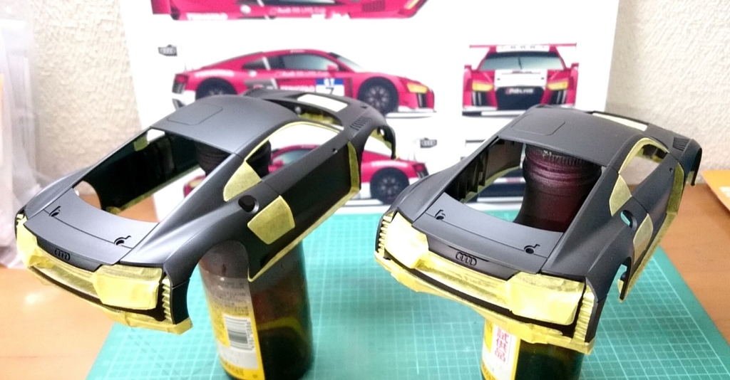ミニッツ Audi R8 LMS 2015を「GT300」カラーに塗装！＜前編