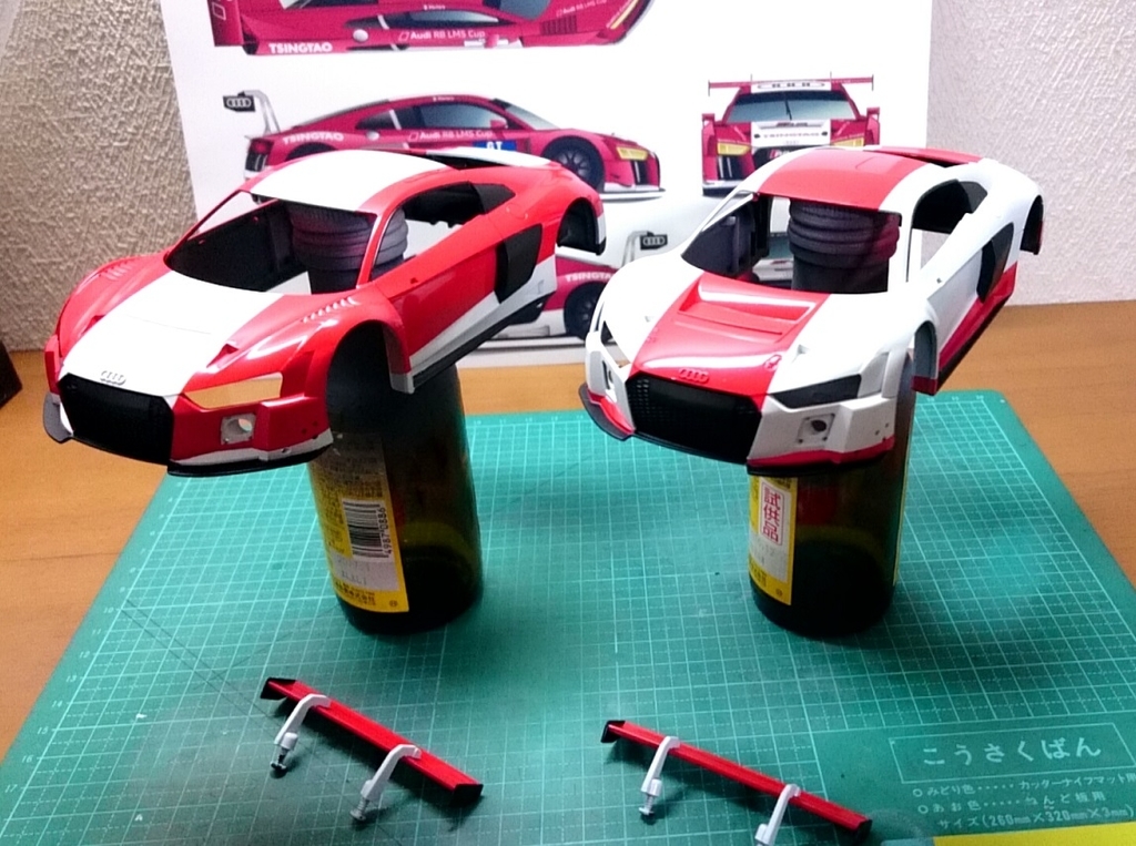 ミニッツ Audi R8 LMS 2015を「GT300」カラーに塗装！＜中編
