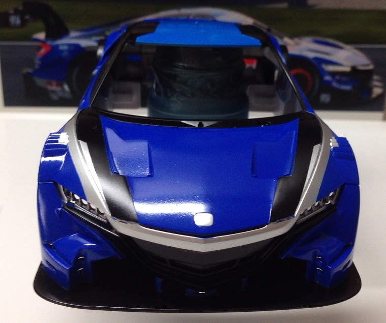 ミニッツ NSXをGT500「RAYBRIG」カラーに塗装！ - リッキーの