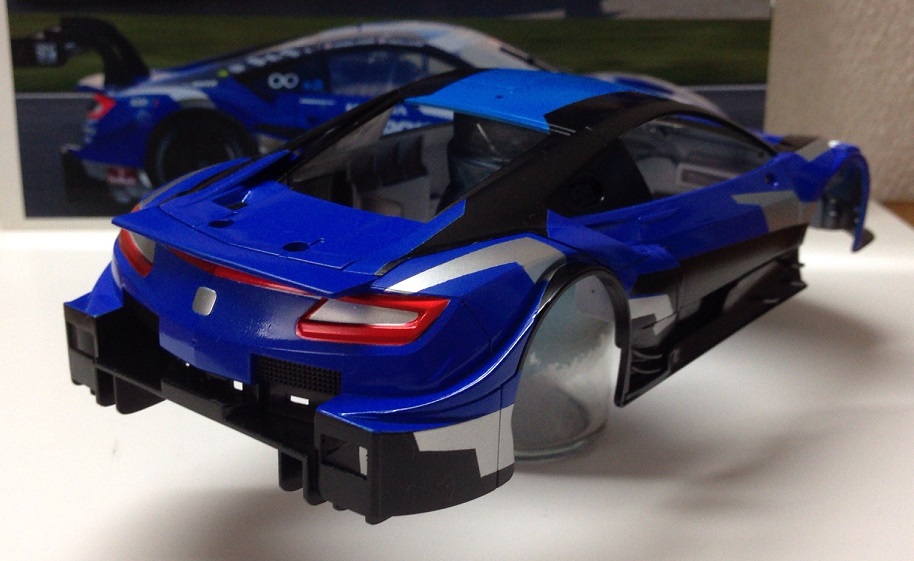 ミニッツ NSXをGT500「RAYBRIG」カラーに塗装！ - リッキーのこだわり