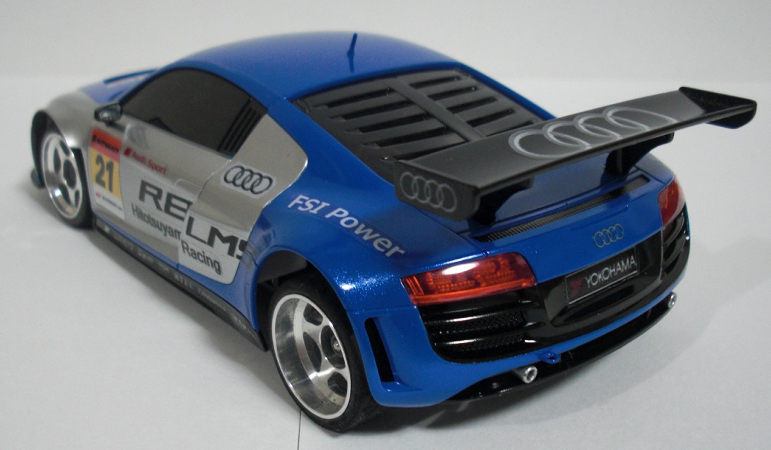 ミニッツ アウディ R8 ホワイトボディを「GT300」カラーに塗装！＜3