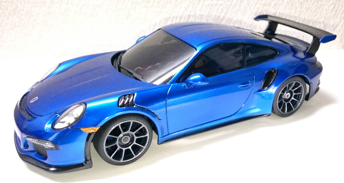 ミニッツ ポルシェGT3RSをキャンディーブルーに塗装！ - リッキーの