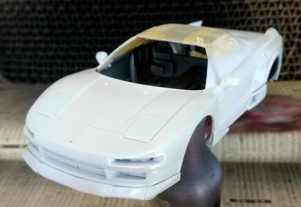ミニッツ 初代 NSX「フルエアロ」を塗装！ ＜制作編