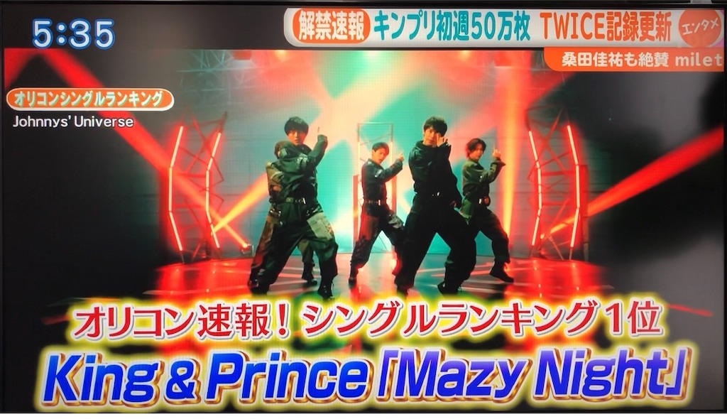 Live いよいよ時 配信 初日はv6嵐キンプリ 注意事項確認 今日はダイエットお休み 9才娘と楽しむティアラ生活 King Prince