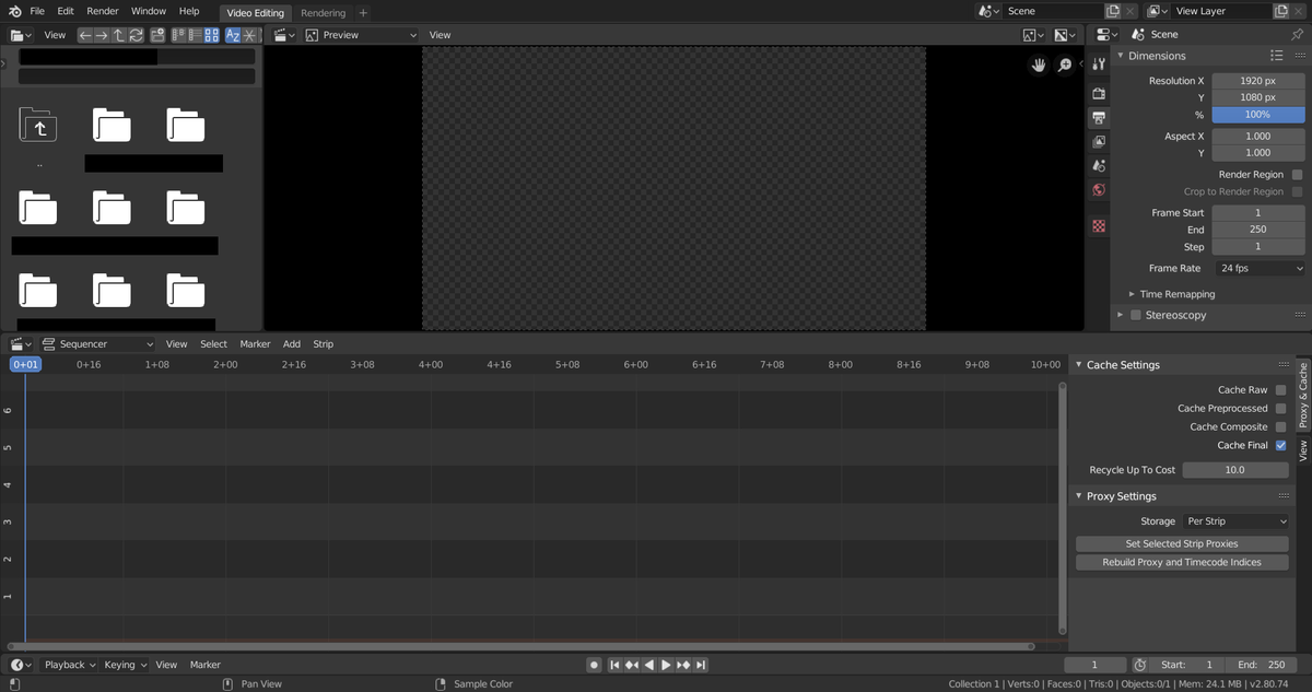 Blender Blender2 8で動画編集 ソースに絡まるエスカルゴ