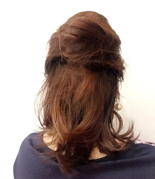 ねじって留めるだけ!パパッとハーフアップ_イメージ4