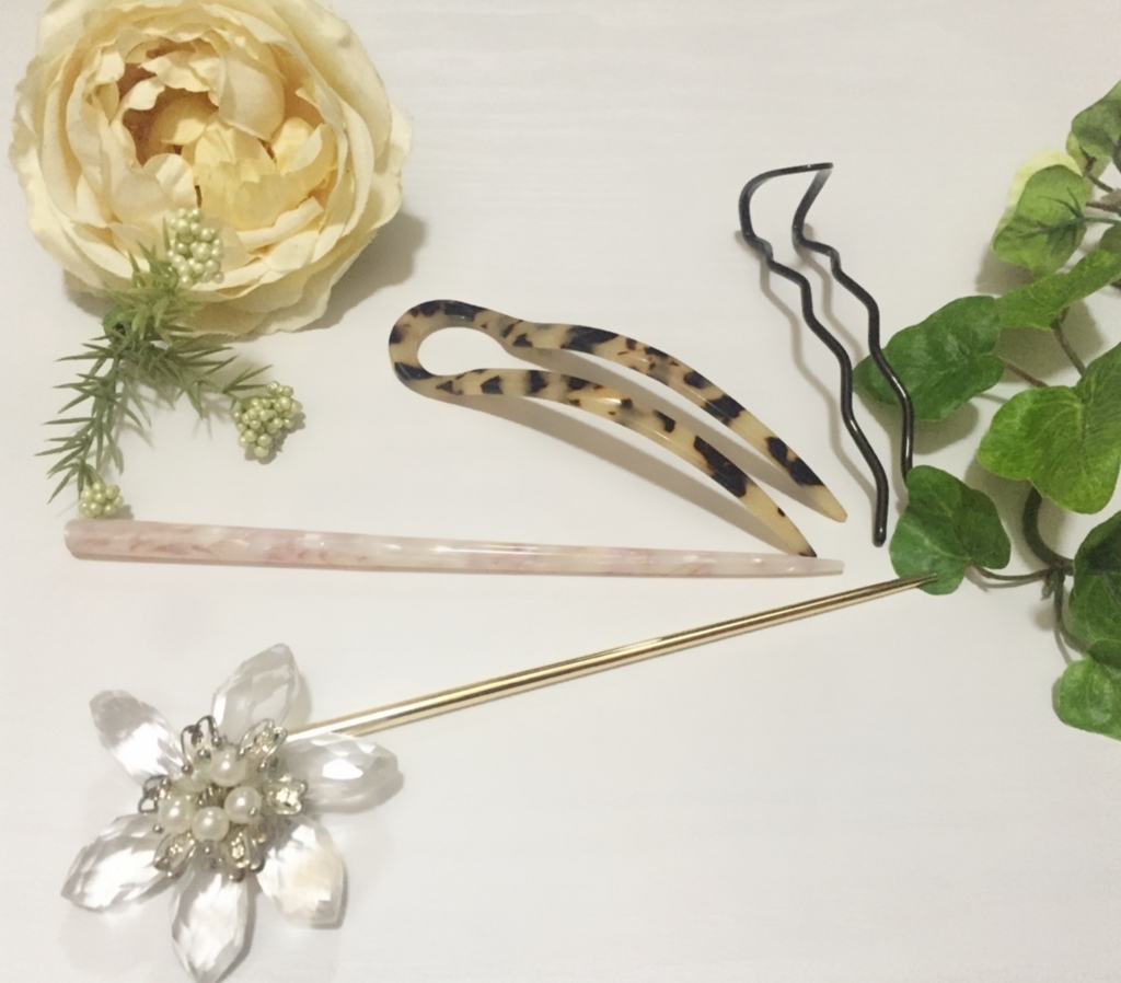 髪の毛にも優しい!オシャレに見える簡単かんざしアレンジ_イメージ1