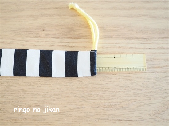 30cmのものさし袋（ものさし入れ）の簡単な作り方。二回目なのでサクッ