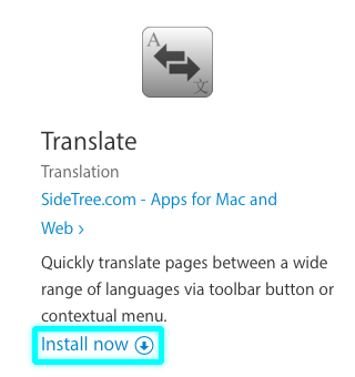 Translateインストール