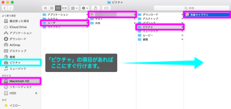 ファイルツリーの画像