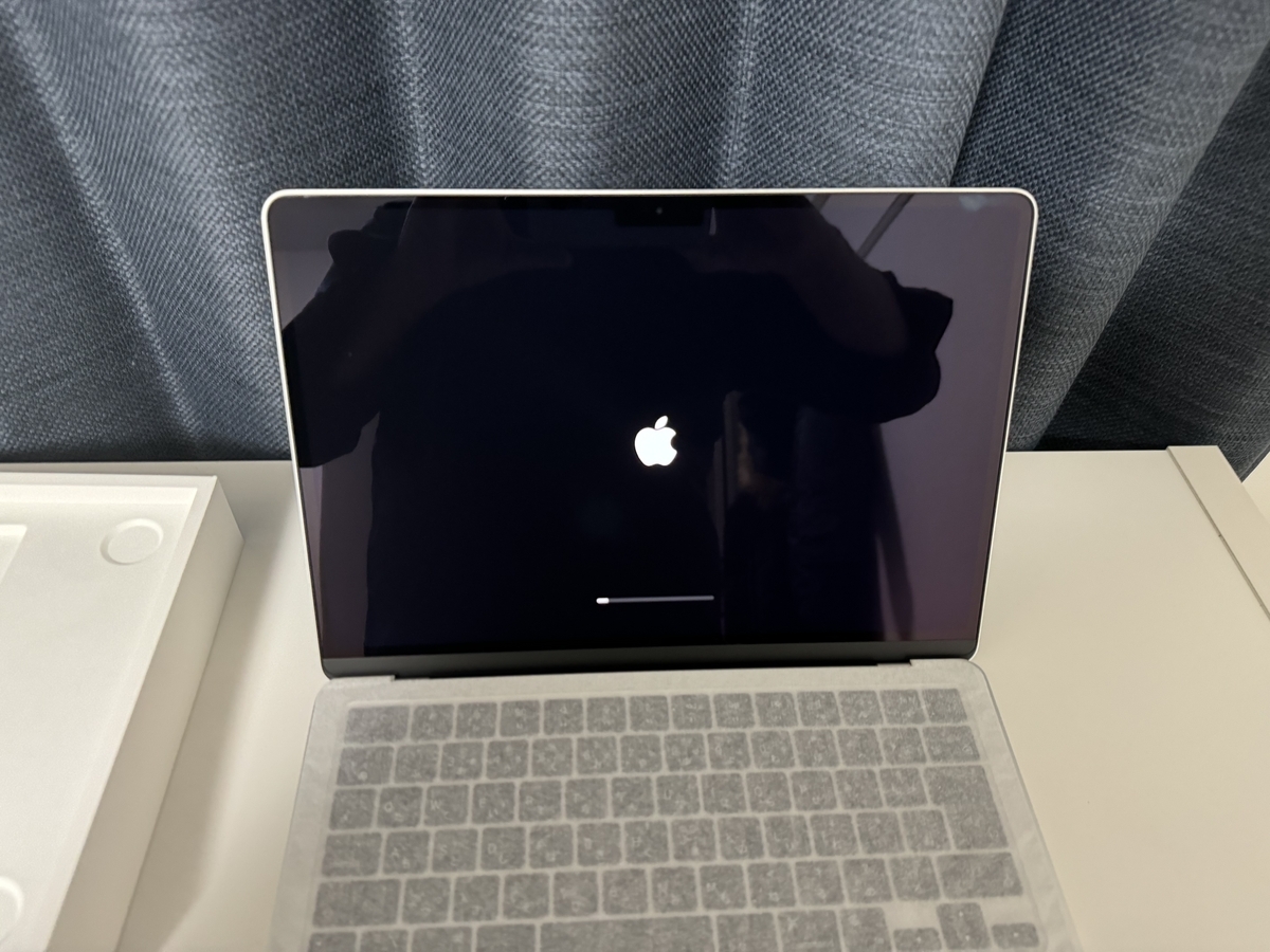 初めてのMacBook 起動🍎 - 初めてのMacBook