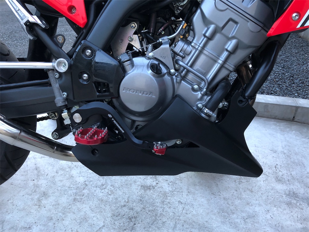 CRF250MにCBR250R(MC41)のアンダーカウルを取り付ける - バイク