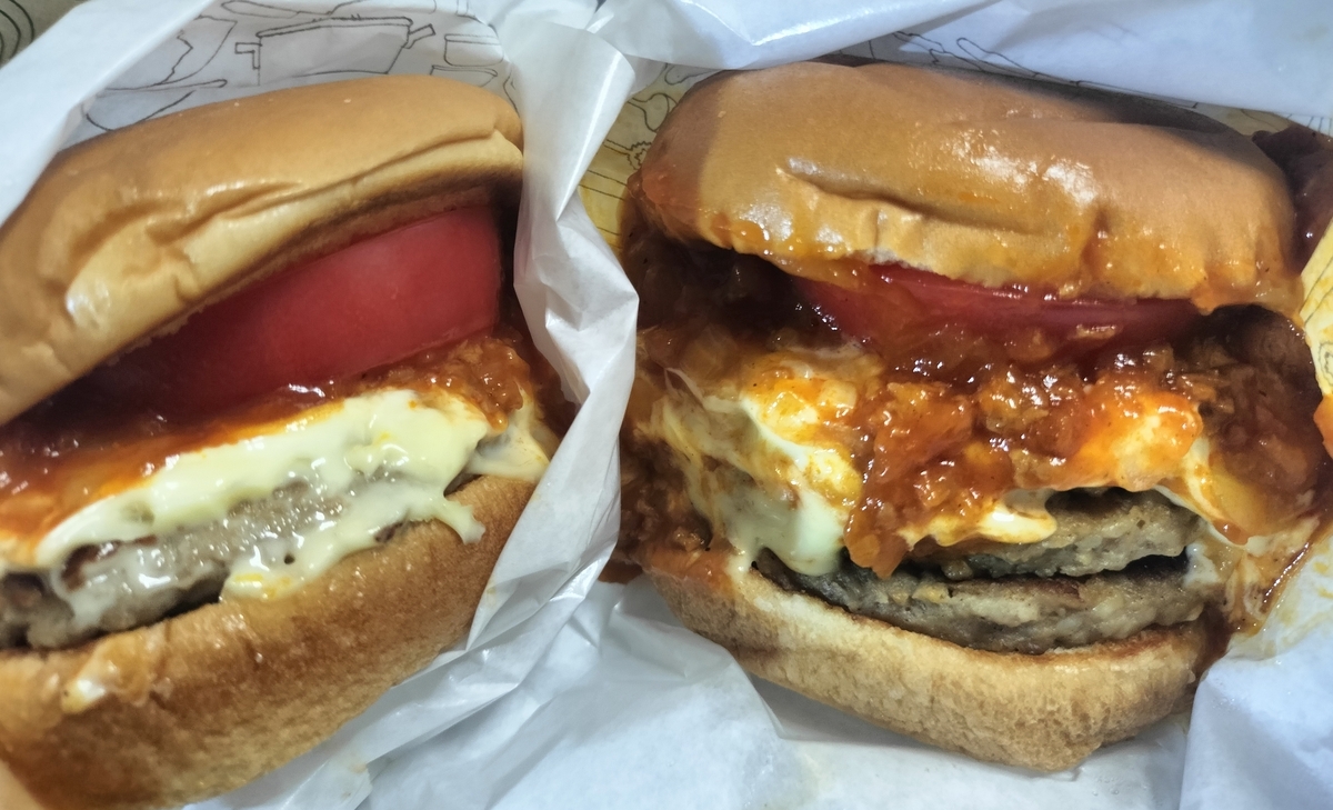 入荷now 口コミ トリプルモスチーズバーガーを実食レビュー。ミートソース その他