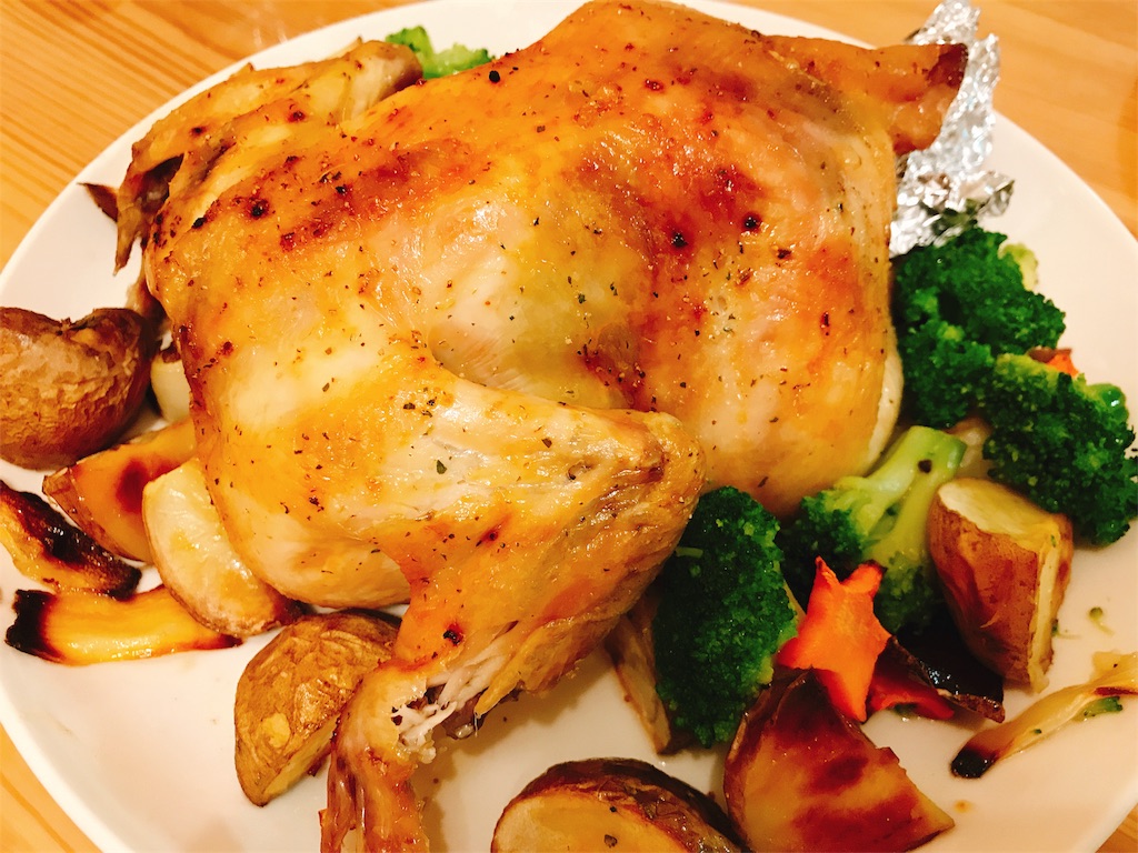 今年のクリスマスチキンはこれで決まり 超簡単丸焼きローストチキン 自分流儀のダンディズム